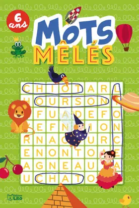 Couverture du produit · Super bloc jeux : Mots mêlés : 6 ans