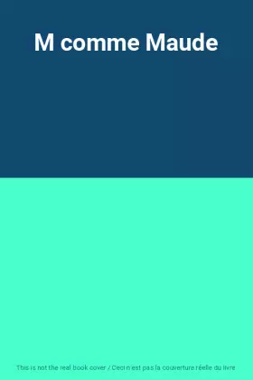Couverture du produit · M comme Maude