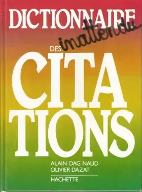 Couverture du produit · Dictionnaire inattendu des citations