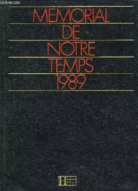 Couverture du produit · Memorial de notre temps 1989