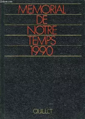 Couverture du produit · Memorial de notre temps 1990