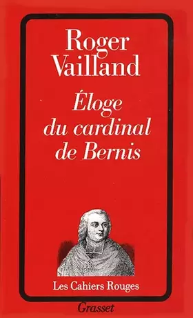 Couverture du produit · Éloge du cardinal de Bernis
