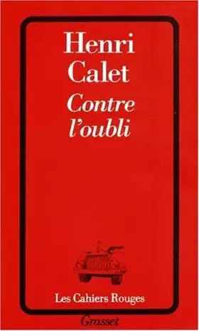 Couverture du produit · Contre l'oubli