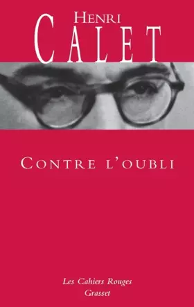 Couverture du produit · Contre l'oubli