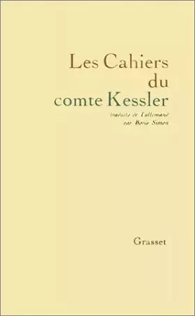 Couverture du produit · Les Cahiers du comte Kessler