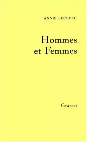 Couverture du produit · Hommes et femmes