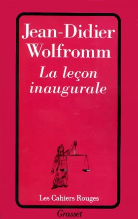 Couverture du produit · La Leçon inaugurale