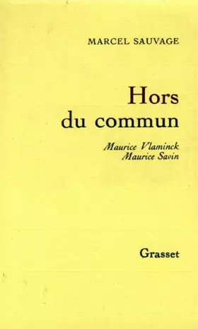 Couverture du produit · Hors du commun