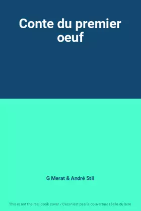 Couverture du produit · Conte du premier oeuf
