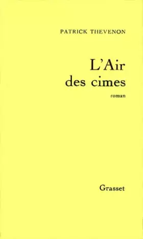Couverture du produit · L'air des cimes