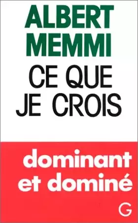 Couverture du produit · Ce que je crois
