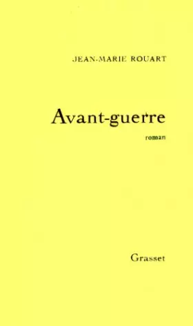 Couverture du produit · Avant-guerre
