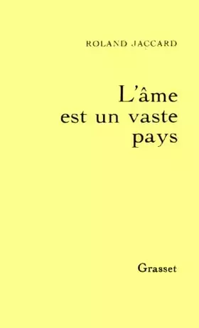 Couverture du produit · L'âme est un vaste pays