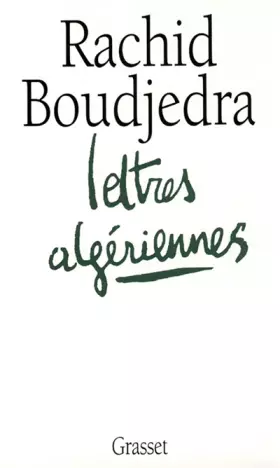 Couverture du produit · Lettres algériennes