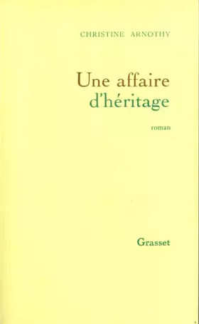 Couverture du produit · Une affaire d'héritage