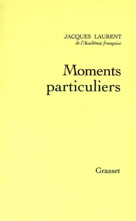 Couverture du produit · Moments particuliers