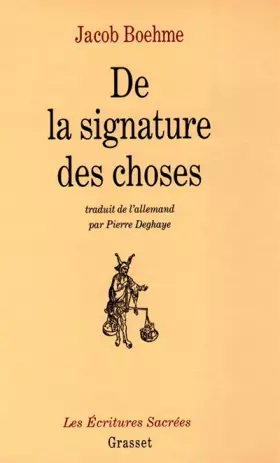 Couverture du produit · De la signature des choses