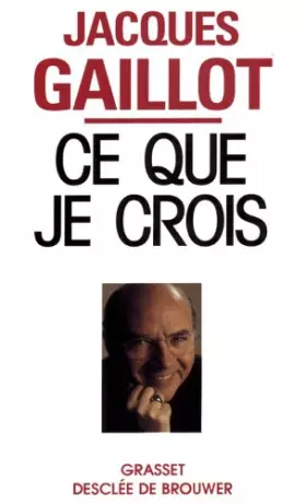 Couverture du produit · Ce que je crois