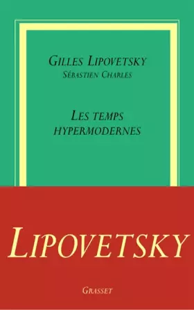 Couverture du produit · Les Temps hypermodernes