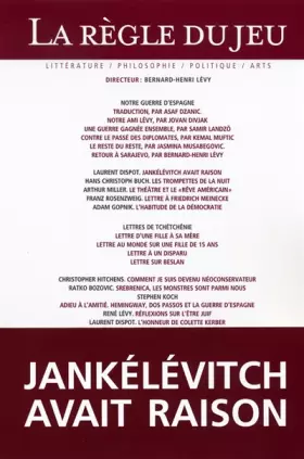 Couverture du produit · La règle du jeu n29