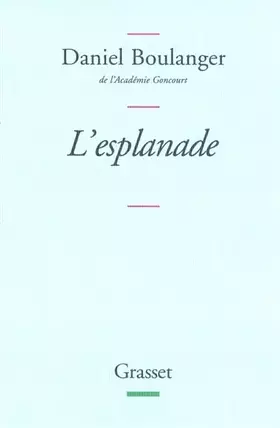 Couverture du produit · L'esplanade