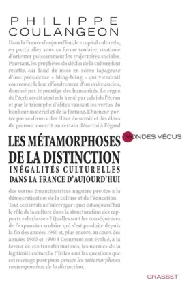Couverture du produit · Les métamorphoses de la distinction