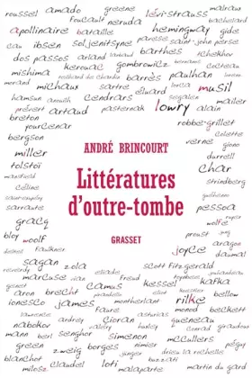 Couverture du produit · Littératures d'outre-tombe