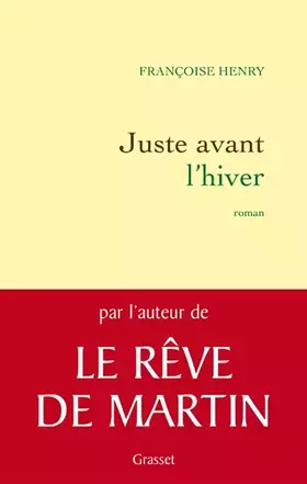 Couverture du produit · Juste avant l'hiver