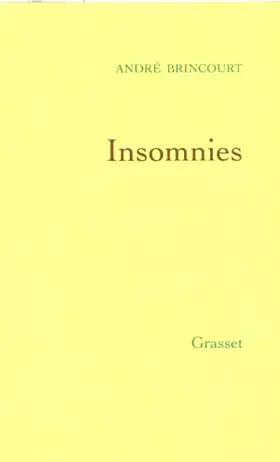 Couverture du produit · Insomnies
