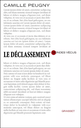Couverture du produit · Le déclassement