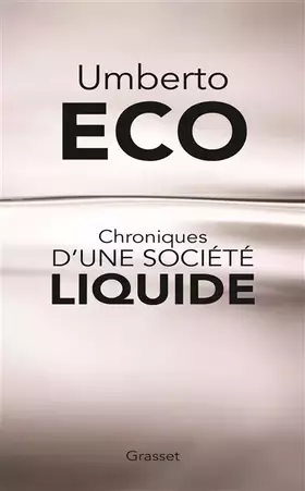 Couverture du produit · Chroniques d'une société liquide