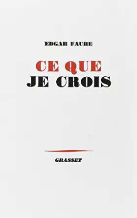 Couverture du produit · Ce Que Je Crois
