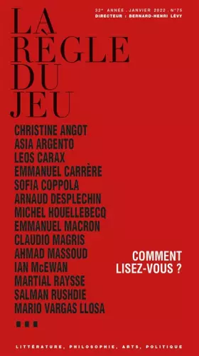 Couverture du produit · La règle du jeu n°75