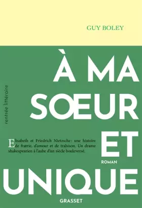 Couverture du produit · A ma soeur et unique