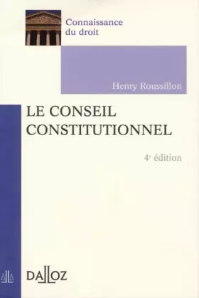 Couverture du produit · Le Conseil constitutionnel