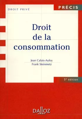 Couverture du produit · Droit de la consommation, 5e édition