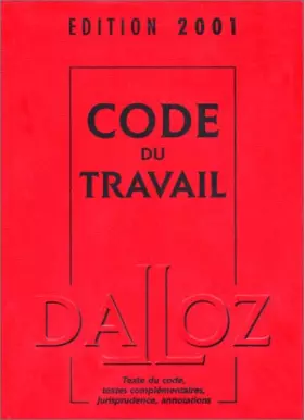 Couverture du produit · Code du travail 2001