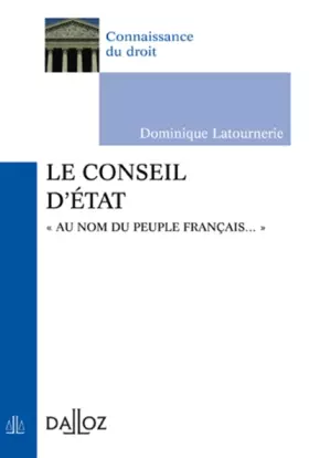 Couverture du produit · Le conseiller d'Etat