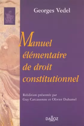 Couverture du produit · Droit Constitutionnel