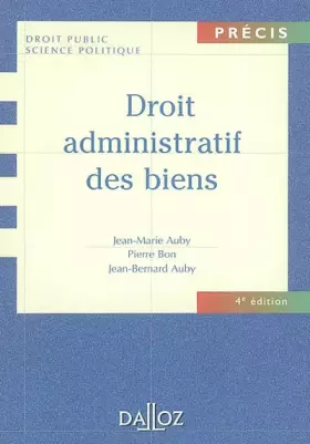 Couverture du produit · Droit administratif des biens