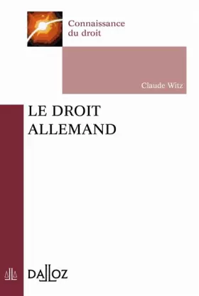 Couverture du produit · Le Droit allemand