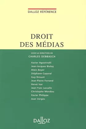 Couverture du produit · Droit des médias (2e édition)