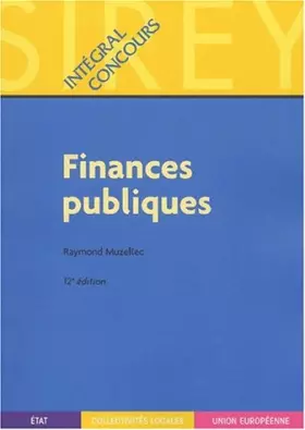 Couverture du produit · Finances publiques, 12e édition
