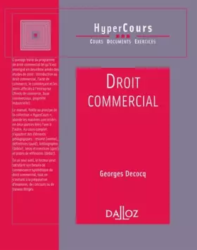 Couverture du produit · Droit commercial : Hypercours