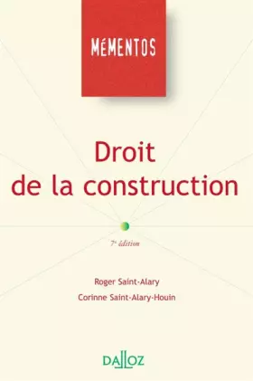 Couverture du produit · Droit de la construction : Mémento