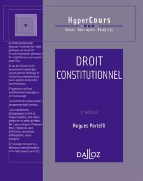 Couverture du produit · Droit constitutionnel - 5e éd.