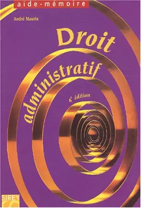 Couverture du produit · Droit administratif