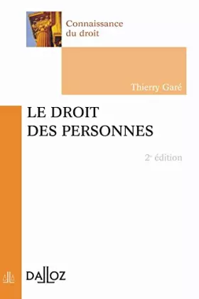 Couverture du produit · Le droit des personnes