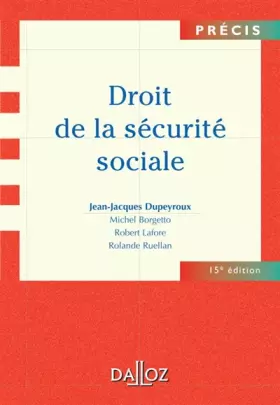 Couverture du produit · Droit de la Sécurité sociale
