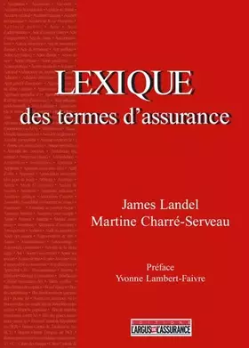 Couverture du produit · Lexique des termes d'assurance